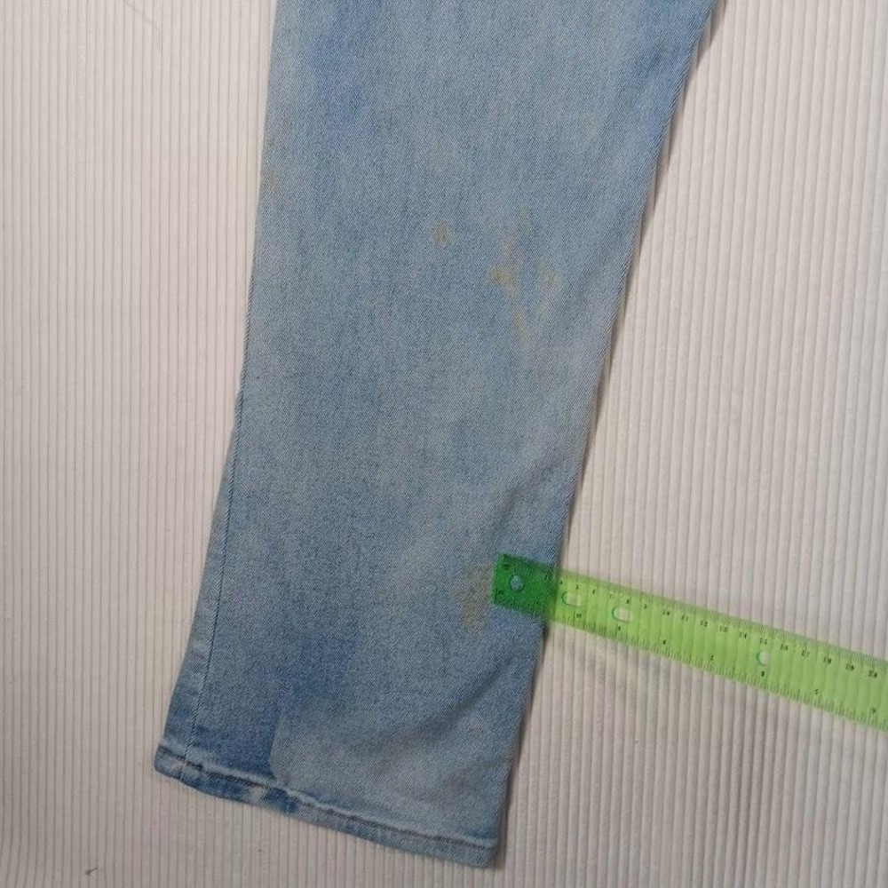 Blue Savvy Jeans Womens 18 Blue Light Wash Mid Rise Straight Leg Stretch Denim - Picture 5 of 13